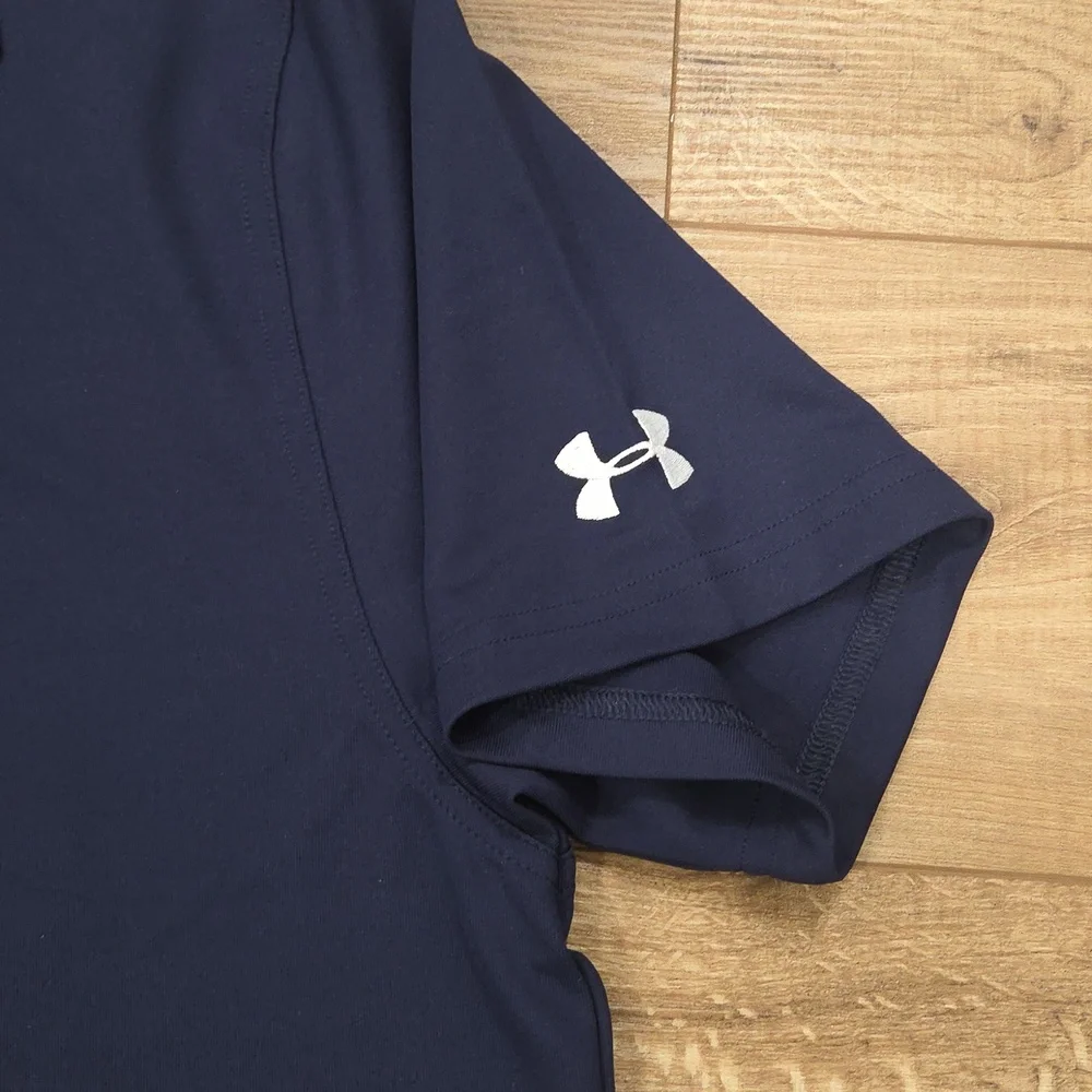 Under Armour Men's Deep Blue Polo Shirt - Picture 2 of 8